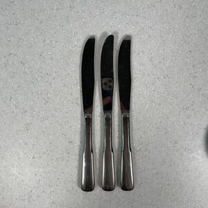 Oneida Friendship Stainless Steel Dinner Knives Set‎ of 3 Silverware Flatware